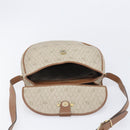 Christian Dior Honeycomb Canvas Shoulder Bag PVC Beige Gold Auth ka6648-24