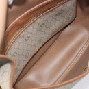 Christian Dior Honeycomb Canvas Shoulder Bag PVC Beige Gold Auth ka6648-11
