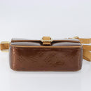 LOUIS VUITTON Monogram Vernis Christie GM Bag Bronze M91107 LV Auth ka6649-12