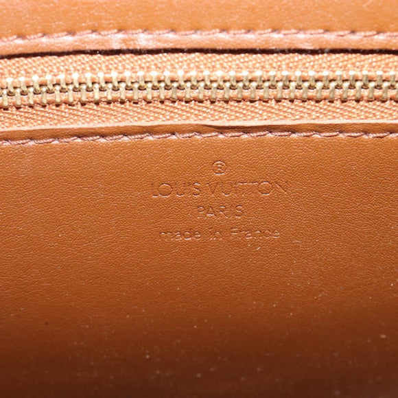 LOUIS VUITTON Monogram Vernis Christie GM Bag Bronze M91107 LV Auth ka6649