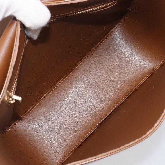 LOUIS VUITTON Monogram Vernis Christie GM Bag Bronze M91107 LV Auth ka6649