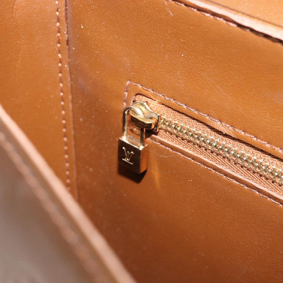 LOUIS VUITTON Monogram Vernis Christie GM Bag Bronze M91107 LV Auth ka6649