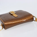 LOUIS VUITTON Monogram Vernis Christie GM Bag Bronze M91107 LV Auth ka6649-7
