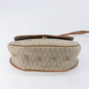 Christian Dior Honeycomb Canvas Shoulder Bag PVC Beige Gold Auth ka6652-10