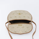 Christian Dior Honeycomb Canvas Shoulder Bag PVC Beige Gold Auth ka6652-17