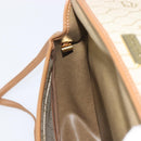Christian Dior Honeycomb Canvas Shoulder Bag PVC Beige Gold Auth ka6652-22
