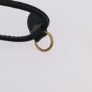 Miu Miu Matelasse Shoulder Bag Leather Black Gold Auth ka6654SAM-14