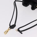 Miu Miu Matelasse Shoulder Bag Leather Black Gold Auth ka6654SAM-7