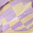 CHANEL Tote Bag Vinyl Beige Purple CC Auth ka6655-18
