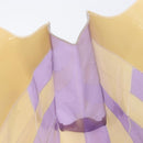 CHANEL Tote Bag Vinyl Beige Purple CC Auth ka6655-19
