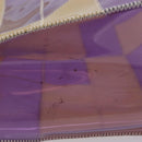 CHANEL Tote Bag Vinyl Beige Purple CC Auth ka6655-6