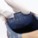 LOUIS VUITTON Monogram Denim Sneakers 34 1/2 Blue LV Auth ka6657-24