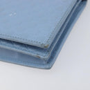 GUCCI Micro GG Canvas Guccissima Shoulder Wallet Leather Blue 466507 Auth ka6660-15