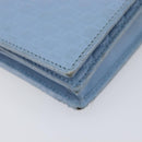 GUCCI Micro GG Canvas Guccissima Shoulder Wallet Leather Blue 466507 Auth ka6660-16