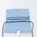GUCCI Micro GG Canvas Guccissima Shoulder Wallet Leather Blue 466507 Auth ka6660-21