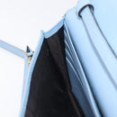 GUCCI Micro GG Canvas Guccissima Shoulder Wallet Leather Blue 466507 Auth ka6660-23