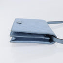 GUCCI Micro GG Canvas Guccissima Shoulder Wallet Leather Blue 466507 Auth ka6660-3