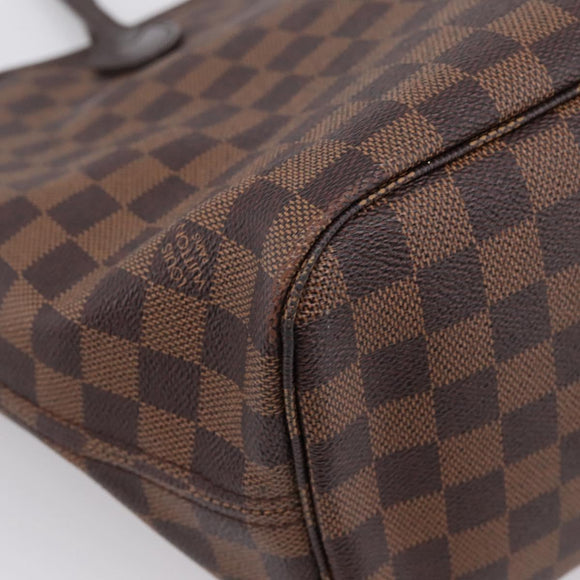 LOUIS VUITTON Damier Ebene Neverfull MM Tote Bag N51105 LV Auth ka6661V