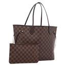LOUIS VUITTON Damier Ebene Neverfull MM Tote Bag N51105 LV Auth ka6661V-1