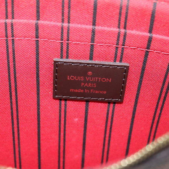 LOUIS VUITTON Damier Ebene Neverfull MM Tote Bag N51105 LV Auth ka6661V