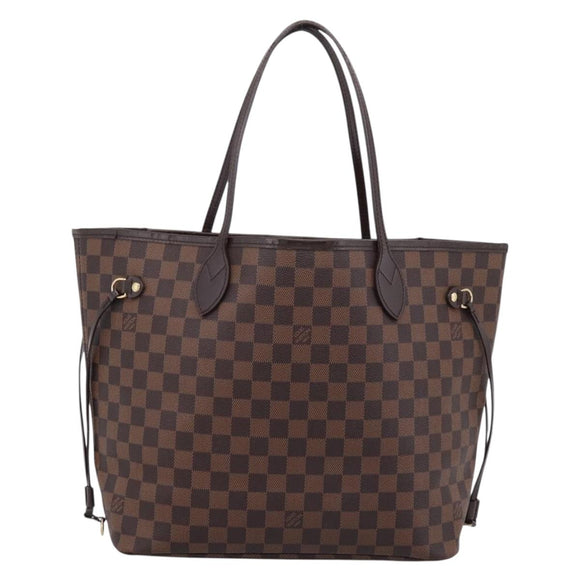 LOUIS VUITTON Damier Ebene Neverfull MM Tote Bag N51105 LV Auth ka6661V