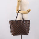 LOUIS VUITTON Damier Ebene Neverfull MM Tote Bag N51105 LV Auth ka6661V-33