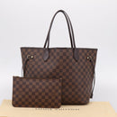 LOUIS VUITTON Damier Ebene Neverfull MM Tote Bag N51105 LV Auth ka6661V-12