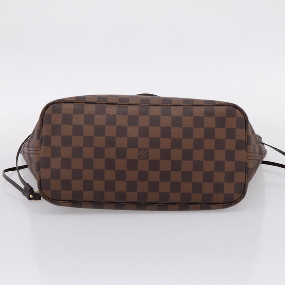 LOUIS VUITTON Damier Ebene Neverfull MM Tote Bag N51105 LV Auth ka6661V