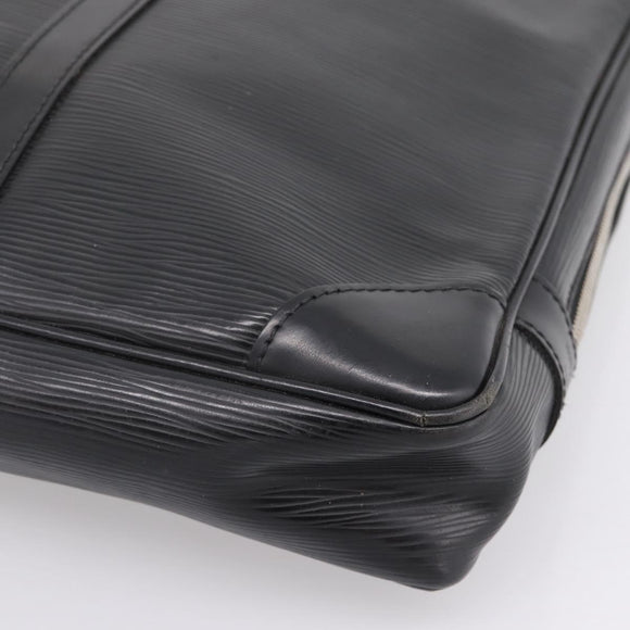 LOUIS VUITTON Epi Porte Documents Voyage Business Bag Black M54472 Auth ka6662
