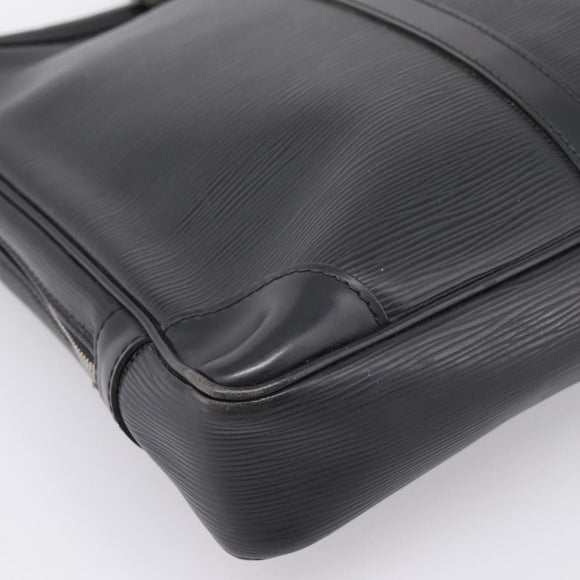 LOUIS VUITTON Epi Porte Documents Voyage Business Bag Black M54472 Auth ka6662