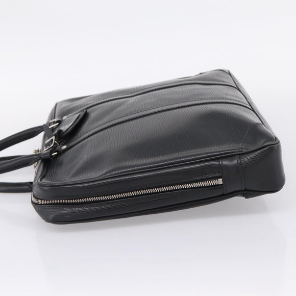 LOUIS VUITTON Epi Porte Documents Voyage Business Bag Black M54472 Auth ka6662