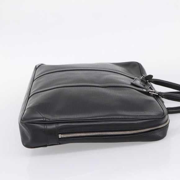 LOUIS VUITTON Epi Porte Documents Voyage Business Bag Black M54472 Auth ka6662