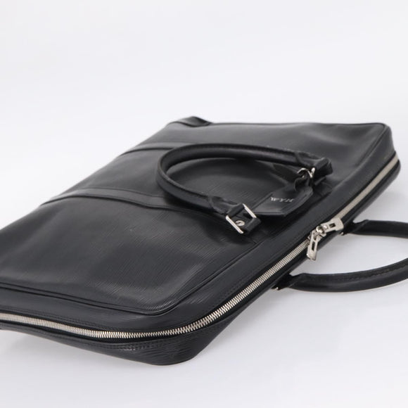 LOUIS VUITTON Epi Porte Documents Voyage Business Bag Black M54472 Auth ka6662