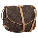 LOUIS VUITTON Monogram Saumur 35 Shoulder Bag M42254 LV Auth ka6664-1