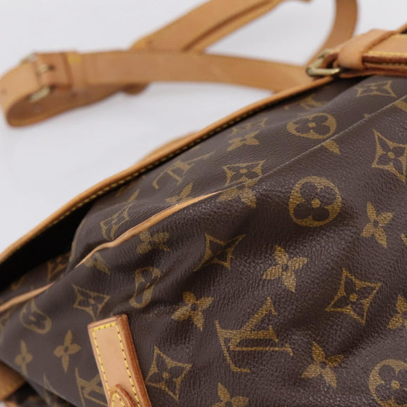 LOUIS VUITTON Monogram Saumur 35 Shoulder Bag M42254 LV Auth ka6664