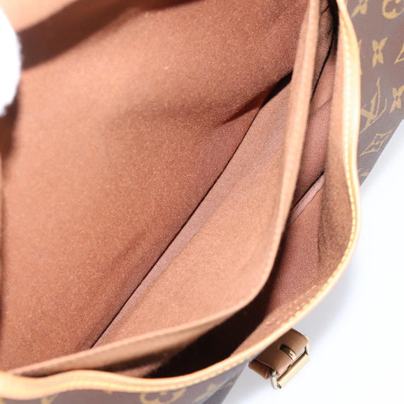 LOUIS VUITTON Monogram Saumur 35 Shoulder Bag M42254 LV Auth ka6664