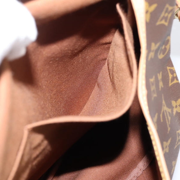 LOUIS VUITTON Monogram Saumur 35 Shoulder Bag M42254 LV Auth ka6664