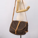 LOUIS VUITTON Monogram Saumur 35 Shoulder Bag M42254 LV Auth ka6664-30