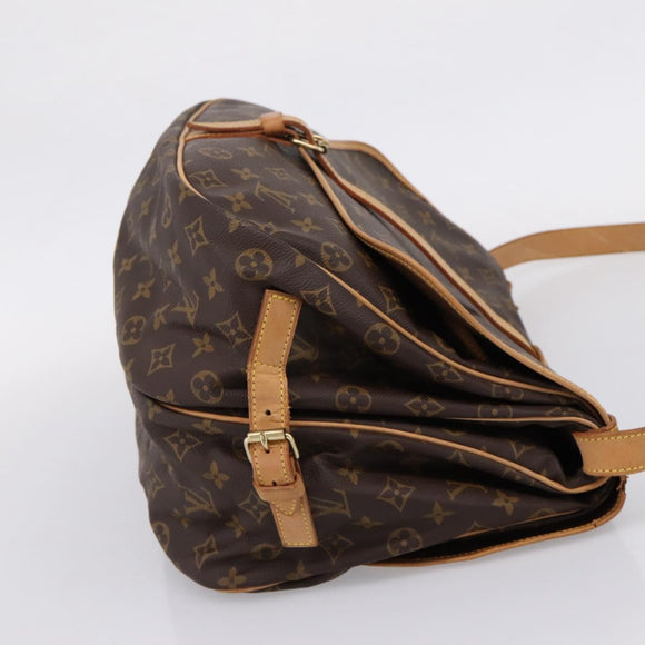 LOUIS VUITTON Monogram Saumur 35 Shoulder Bag M42254 LV Auth ka6664