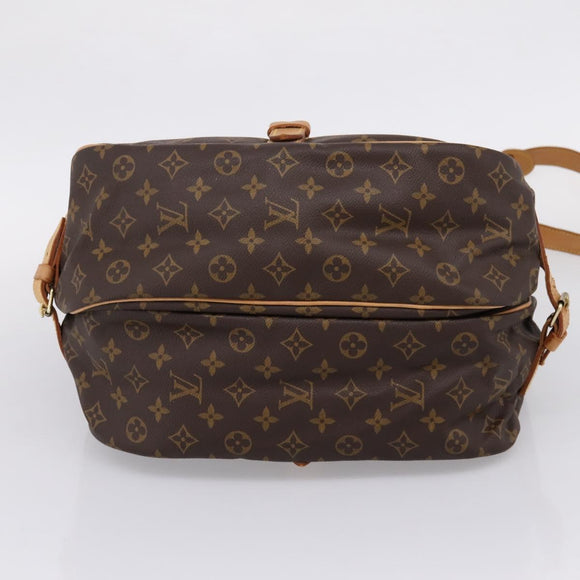 LOUIS VUITTON Monogram Saumur 35 Shoulder Bag M42254 LV Auth ka6664
