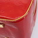 LOUIS VUITTON Monogram Vernis Sutton Hand Bag Red M91080 LV Auth ka6666-12