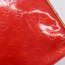 LOUIS VUITTON Monogram Vernis Sutton Hand Bag Red M91080 LV Auth ka6666-19