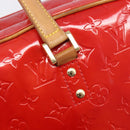 LOUIS VUITTON Monogram Vernis Sutton Hand Bag Red M91080 LV Auth ka6666-17