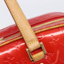 LOUIS VUITTON Monogram Vernis Sutton Hand Bag Red M91080 LV Auth ka6666-21