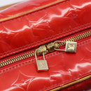 LOUIS VUITTON Monogram Vernis Sutton Hand Bag Red M91080 LV Auth ka6666-19