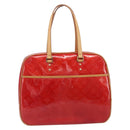 LOUIS VUITTON Monogram Vernis Sutton Hand Bag Red M91080 LV Auth ka6666-2