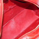 LOUIS VUITTON Monogram Vernis Sutton Hand Bag Red M91080 LV Auth ka6666-22