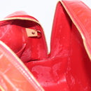 LOUIS VUITTON Monogram Vernis Sutton Hand Bag Red M91080 LV Auth ka6666-25