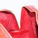 LOUIS VUITTON Monogram Vernis Sutton Hand Bag Red M91080 LV Auth ka6666-26