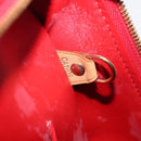 LOUIS VUITTON Monogram Vernis Sutton Hand Bag Red M91080 LV Auth ka6666-28